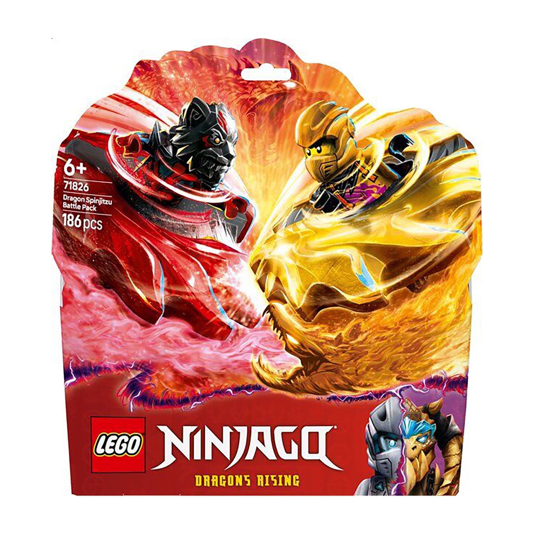Конструктор LEGO Ninjago Бойовий набір дракона Спін-джитсу, 186 деталей, від 6 років (71826)